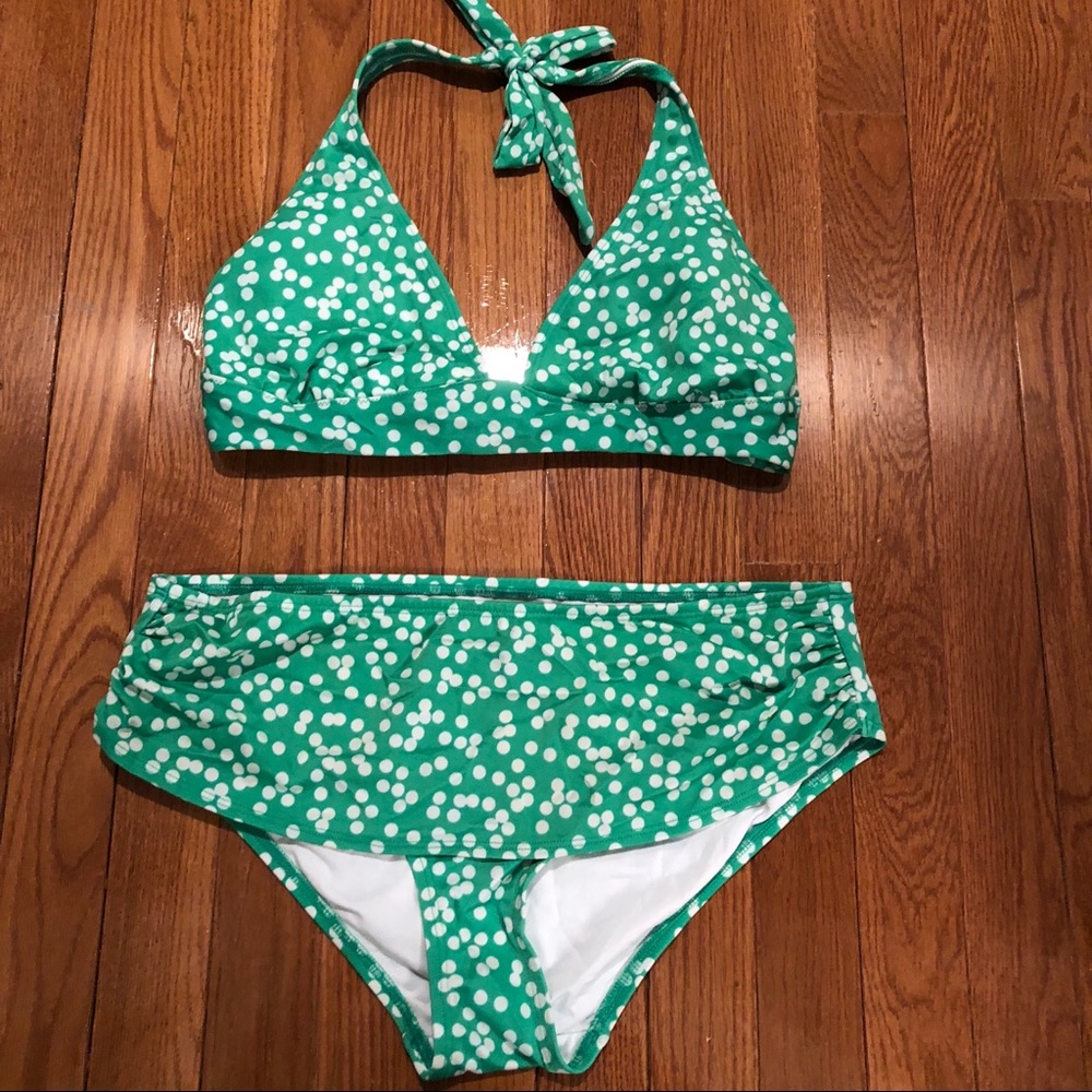 Women’s VS green polka dot bikini - Large /Medium